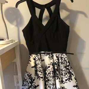 Formal / Semi / Final Dance Black and White Dress